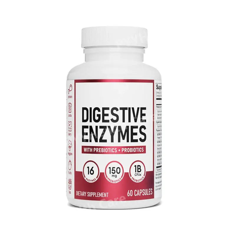 Probiotic Capsules Multi-Strain Probiotic with Organic Prebiotics Daily Digestive Health Supplement