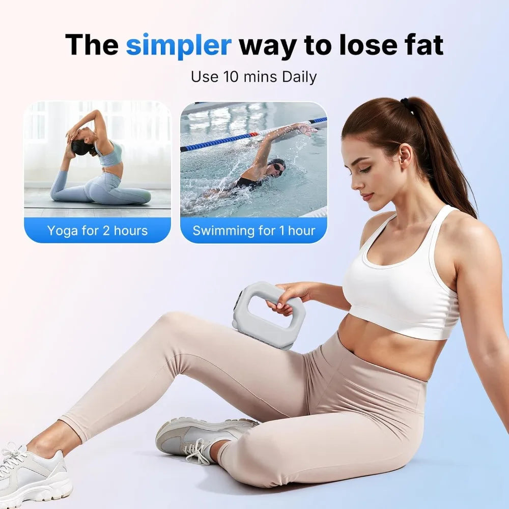 Portable Cordless Vibration Plate for Lymphatic Drainage Weight Loss Full Body Massager 6 Level Deep Tissue Percussive Fascia