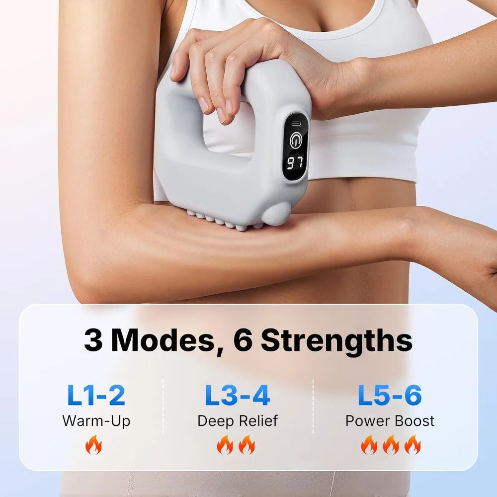 Portable Cordless Vibration Plate for Lymphatic Drainage Weight Loss Full Body Massager 6 Level Deep Tissue Percussive Fascia