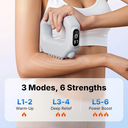 Portable Cordless Vibration Plate for Lymphatic Drainage Weight Loss Full Body Massager 6 Level Deep Tissue Percussive Fascia