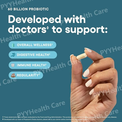 Probiotic Capsules Multi-Strain Probiotic with Organic Prebiotics Daily Digestive Health Supplement