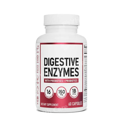 Probiotic Capsules Multi-Strain Probiotic with Organic Prebiotics Daily Digestive Health Supplement