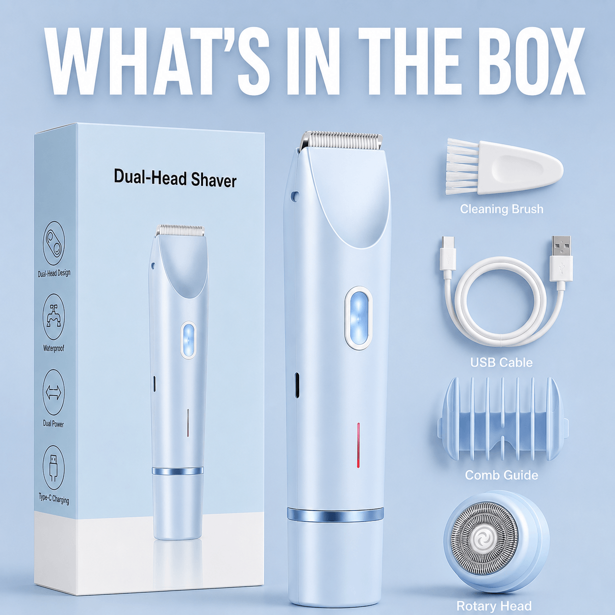 Veluneo™ 2-in-1 Body Shaver