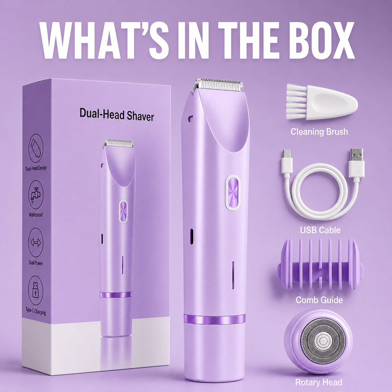 Veluneo™ 2-in-1 Body Shaver