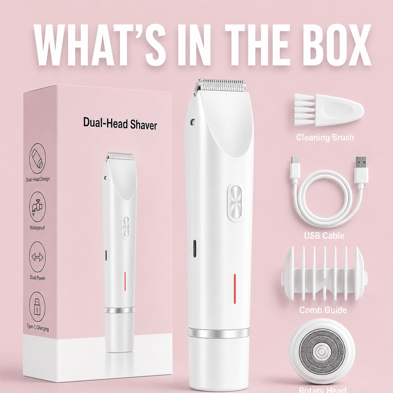Veluneo™ 2-in-1 Body Shaver