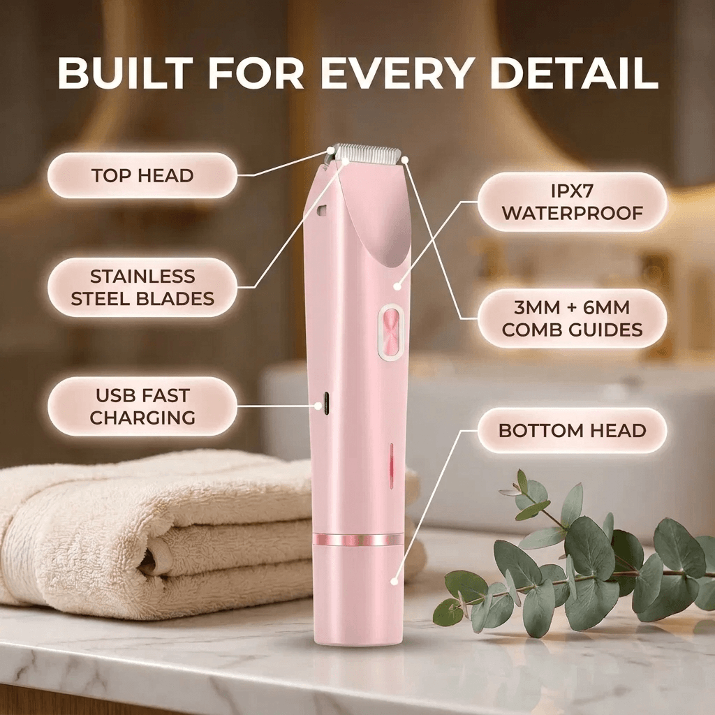 Veluneo™ 2-in-1 Body Shaver