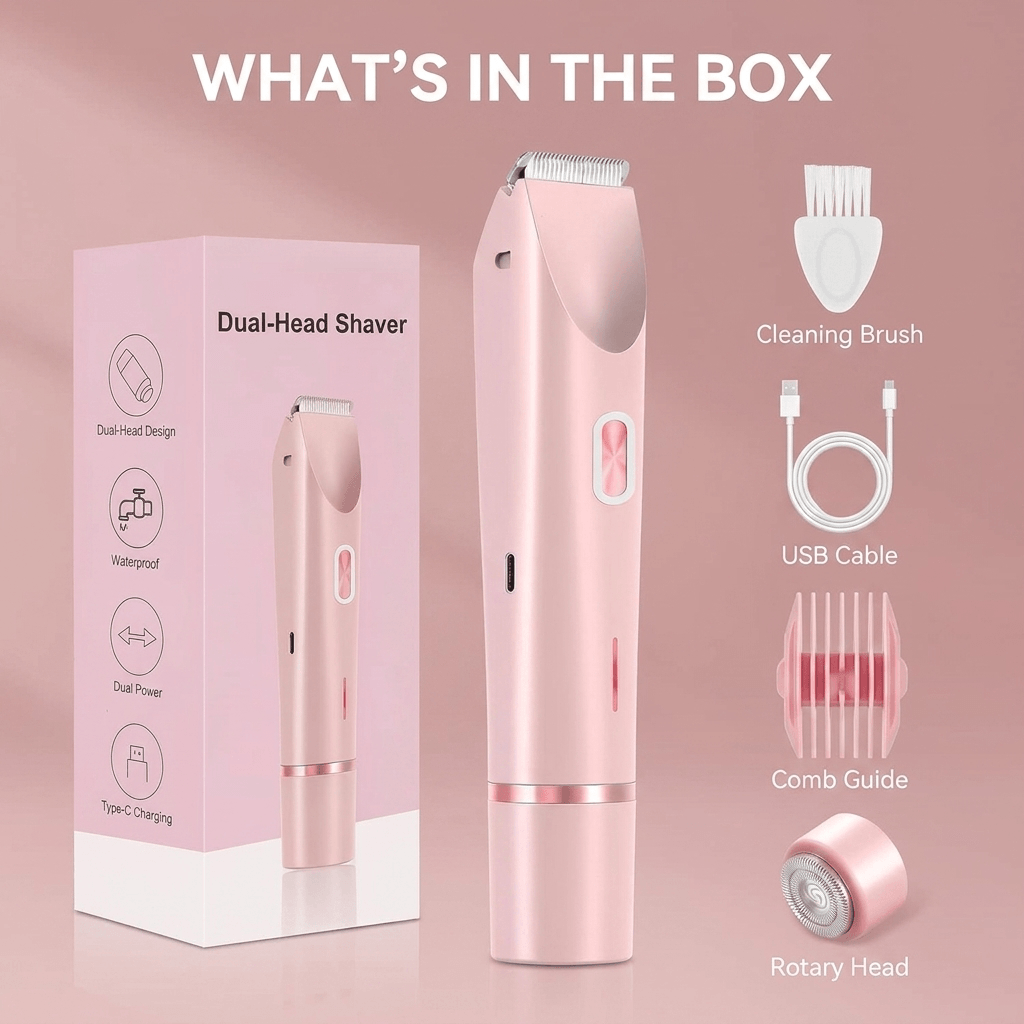 Veluneo™ 2-in-1 Body Shaver